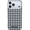 Karl Lagerfeld Pu Houndstooth Resin Plate Magsafe Case For Iphone 17 Pro Max Black - (KLHMP17X6PFPDPK)