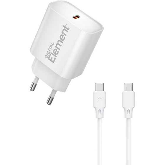 Element ��������� ������� Gan Pd 20W 1 �����, �� ������o USB-C 65W 1m ����� - (CH-150C)