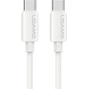 Usams Cable U98 30W 3A Silicone Fast Charging USB-C To Lightning White - (SJ788USB02)