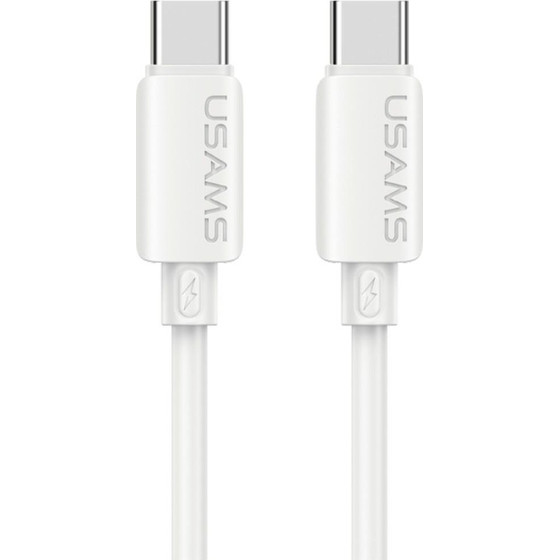 Usams Cable U98 30W 3A Silicone Fast Charging USB-C To Lightning White - (SJ788USB02)