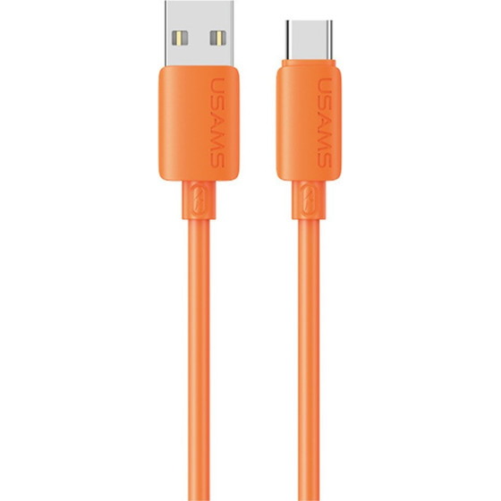 Usams Cable U98 3A Silicone Fast Charging USB-C Orange - (SJ786USB03)