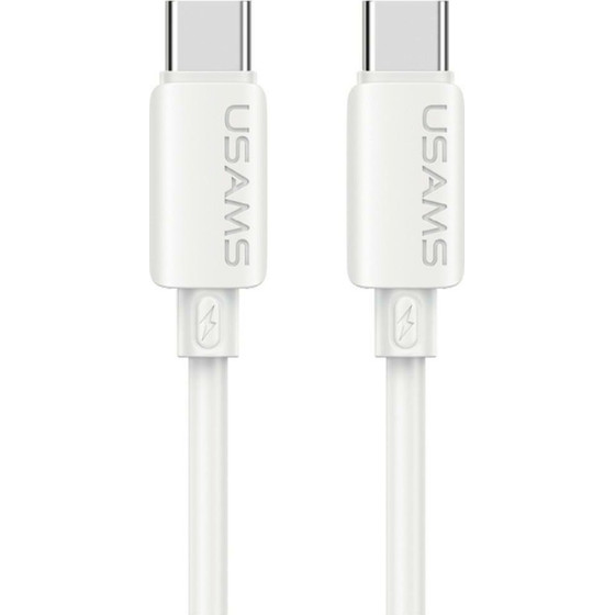 Usams Cable U98 60W 3A Silicone Fast Charging USB-C To USB-C White - (SJ787USB02)