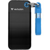 Verbatim External Drive Pocket Ssd 512GB - Keychain With USB-C Cable 3.2 gen.2 Black Blue - (32283)