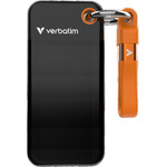 Verbatim External Drive Pocket Ssd 512GB - Keychain With USB-C Cable 3.2 gen.2 Black Orange - (32285)