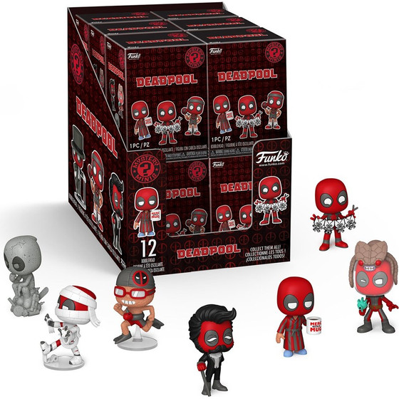 Funko Mystery Minis: Deadpool (Blind Box/Random) Bobble-Head Vinyl Figures