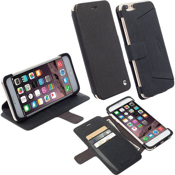 ���� IPHONE 6 5.5 LEATHER MALMO FLIPCOVER STAND BLACK KRUSELL