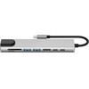Tech-Protect HB09 Hub Adapter 8IN1 TYPE-C + USB-A3.0 + USB-C3.0 + Hdmi 4K 60HZ + SD/Tf + PD100W + RJ45 1000MB/S Space GREY