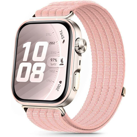 Tech-Protect Nylon Huawei Watch Fit 3 / 4 / 4 Pro / 5 / 5 Pro Light PINK