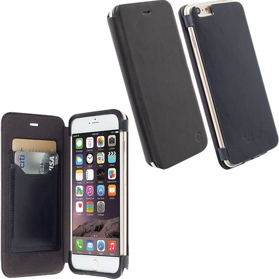 ���� IPHONE 6S/6 5.5 LEATHER FLIPCOVER KIRUNA BLACK KRUSELL