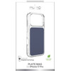 Puro Plate Mag Case For Iphone 17 Pro Compatible With Magsafe - Blue - (PUIPC17P63CLEARMDKBL)