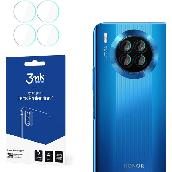 3MK Fg Camera Lens Flexible Glass Film Pr�tector 7H (4��) Honor 50 Lite / Nova 8i