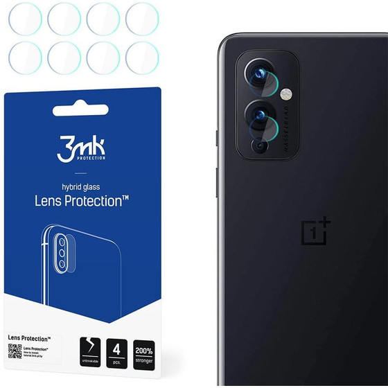 3MK Fg Camera Lens Flexible Glass Film Pr�tector 7H (4��) Oneplus 9