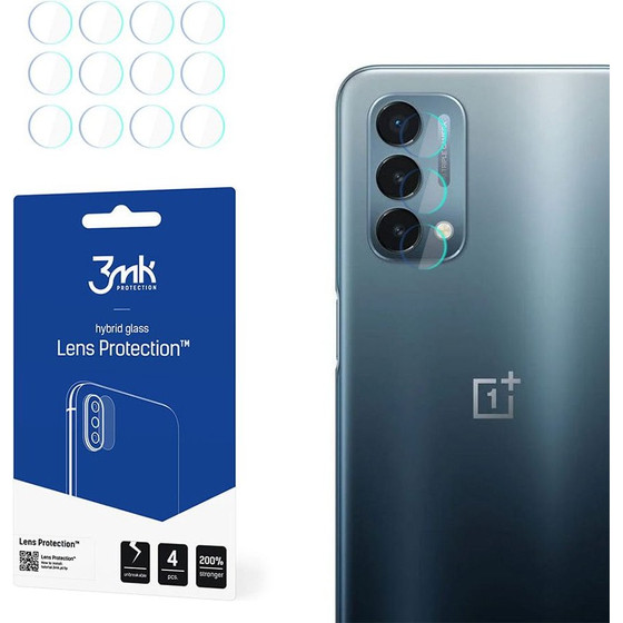 3MK Fg Camera Lens Flexible Glass Film Pr�tector 7H (4��) Oneplus N200 5G