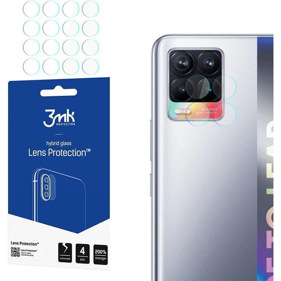 3MK Fg Camera Lens Flexible Glass Film Pr�tector 7H (4��) Realme 8