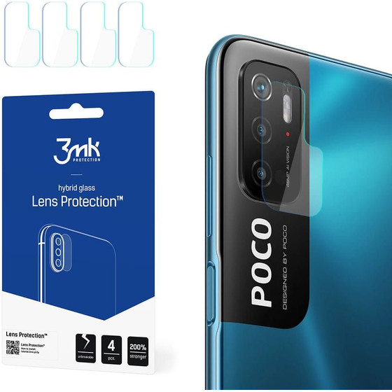 3MK Fg Camera Lens Flexible Glass Film Pr�tector 7H Xiaomi (4��) Redmi Note 10 5G / Poco M3 Pro 5G