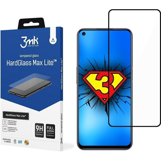 3MK Hardglass Max Lite Full Screen Realme 9 5G �����