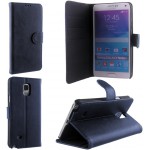 ���� SAMSUNG N910 NOTE 4 LEATHER PREMIUM BOOK + PC STAND BLUE