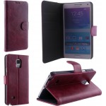 ���� SAMSUNG N910 NOTE 4 LEATHER PREMIUM BOOK+PC STAND RED