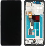 Motorola Lcd G86 5G / G86 Power Black Service Pack W Frame Original - (LCDMOG86-SP)