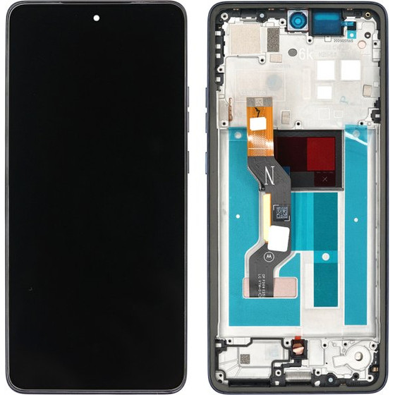 Motorola Lcd G86 5G / G86 Power Black Service Pack W Frame Original - (LCDMOG86-SP)