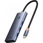 Baseus USB-C Hub UltraJoy, 3 x USB-A 3.0 - 1 x USB-C - 1 x Hdmi - 1 x Sd - 1 x microSD, Grey - (B00052803811-03)