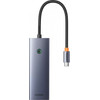 Baseus USB-C Hub UltraJoy, 3 x USB-A 3.0 - 1 x USB-C - 1 x Hdmi - 1 x Sd - 1 x microSD, Grey - (B00052803811-03)