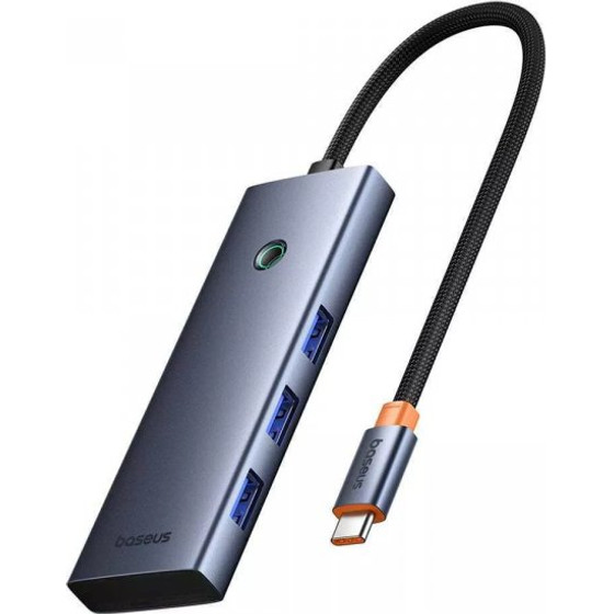 Baseus USB-C Hub UltraJoy, 3 x USB-A 3.0 - 1 x USB-C - 1 x Hdmi - 1 x Sd - 1 x microSD, Grey - (B00052803811-03)