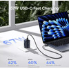 Baseus Wall Charger Picogo AE11, 67W, 3.35A, 1 x USB-A - 2 x USB-C, Black - (E0121200)