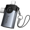 Hoco Adapter Otg 2in1 Lightning / Usb C To Usb A UA46E Victory gray