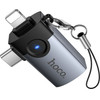 Hoco Adapter Otg 2in1 Lightning / Usb C To Usb A UA46E Victory gray