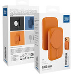 Blue Star Powerbank Compatible With Magsafe Slim DG-P8 15W 5000 Mah orange