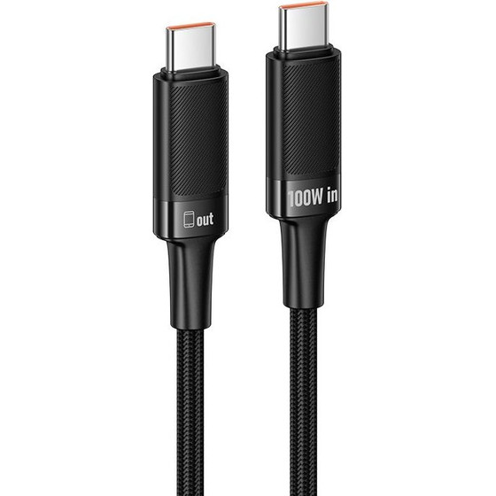 Hoco Cable Usb C To Usb C Pd 5A 100W 1,2 m U153 Extreme black