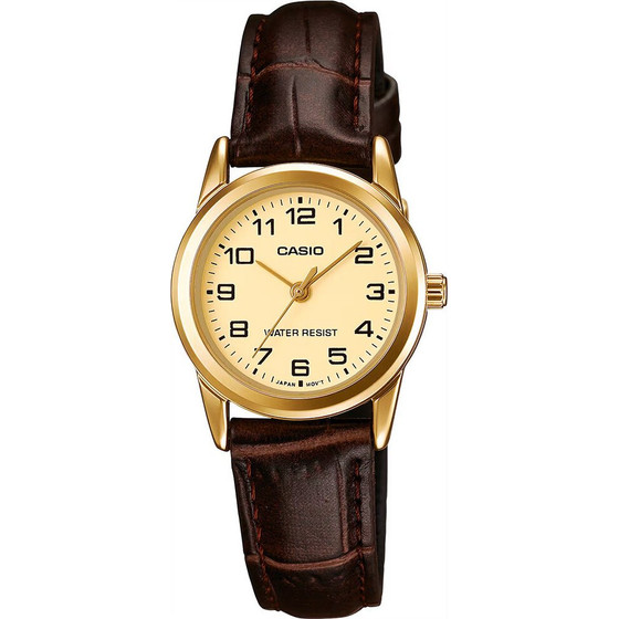 Casio LTP-V001GL-9B WOMEN'S Watch (zd588b) + Box - (LTP-V001GL-9BUDF)