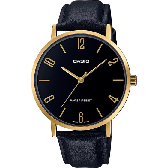 Casio MEN'S Watch MTP-VT01GL-1B2 + Box - (MTP-VT01GL-1B2UDF)