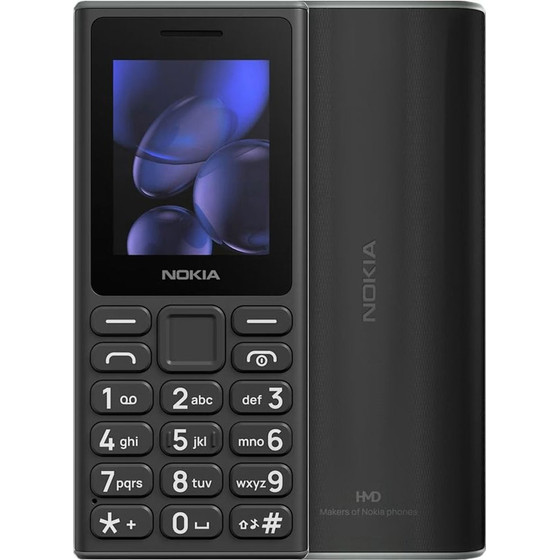 Nokia ������ �� ������� 105 (2024) 2G 2.0in Dual Sim 4MB/4MB (V2) (TA-1684) Black Gr - (HC1000052)