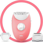 Braun Silk-Epil 3 Epilator, White And Pink - (SE3-277)