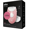Braun Silk-Epil 3 Epilator, White And Pink - (SE3-277)