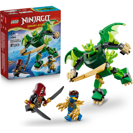 Lego Ninjago Dragons Rising: Lloyd�s Dragon Mech Battle Pack (71862)