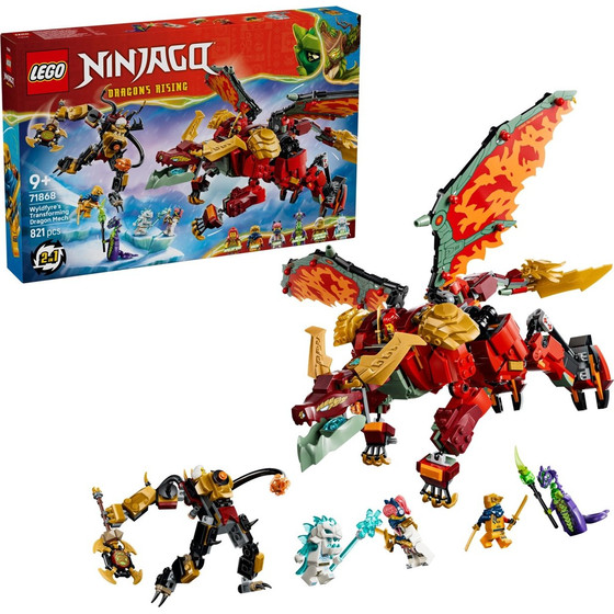 Lego Ninjago: Dragons Rising - Wyldfyres Transforming Dragon Mech (71868)