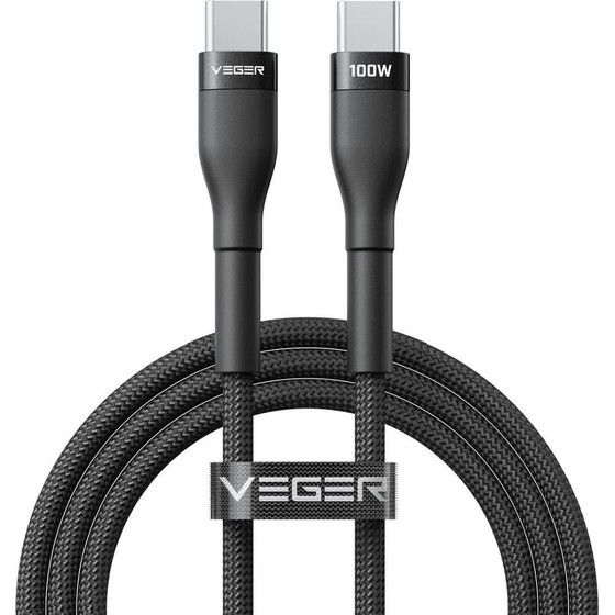 Veger Cable Typ C To Typ C Pd 5A 100W CC05 1,5 m black