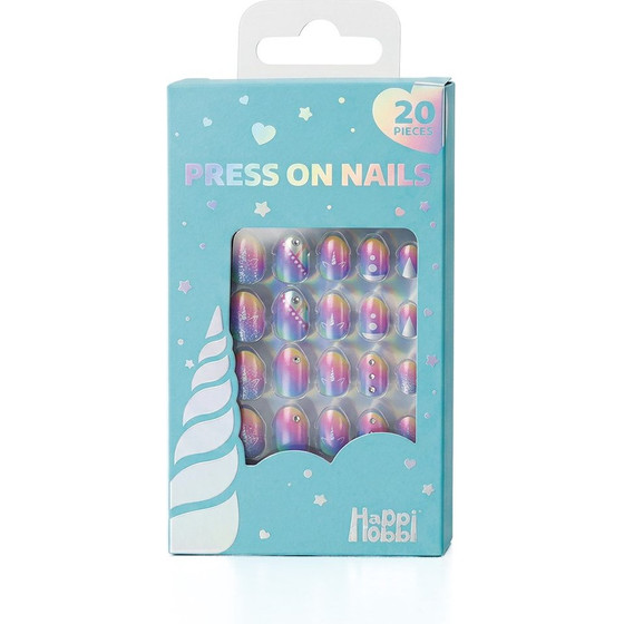 As HappiHobbi: Her World - Beauty - Sparkle Love Press On Nails (Blue Packaging) (1081-60015)