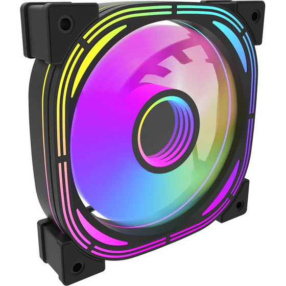 Darkflash Fan 120mm Infinity 24R Pro - Infinity Mirror, ARGB, Reverse - Black - (INF24-R-PRO-BK)