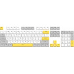 Marvo Custom Keycap Set PBT, 104 keys, White, Yellow, Gray - -KP-04-Yl - (MARVO-KP-04-YL)