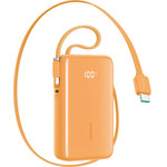 Joyroom JR-PR2 35W 10000mAh Powerbank With Built-In USB-C And Lightning Cables - Orange - (JR-PR2L Orange)