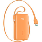 Joyroom JR-PR2L 35W 10000mAh Powerbank With Built-In USB-C Cables - Orange - (JR-PR2 Orange)