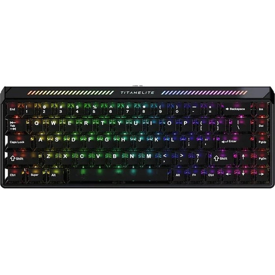 Madlions Professional Gaming Mechanical Keyboard Titan 68 Turbo - 8K, Magnetic Fuguang Switches (English US), Black - (TITAN-68-TURBO)