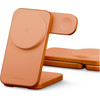 ENERGEA Wireless Charger Magtrio 2 3-in-1 Qi2 25W Foldable Orange - (MAG-TRIO2-ORG)