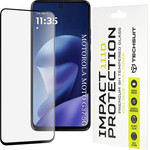 Techsuit - 111D Full Cover / Full Glue Glass - Motorola Moto G37 / G37 Power / G47 - Black