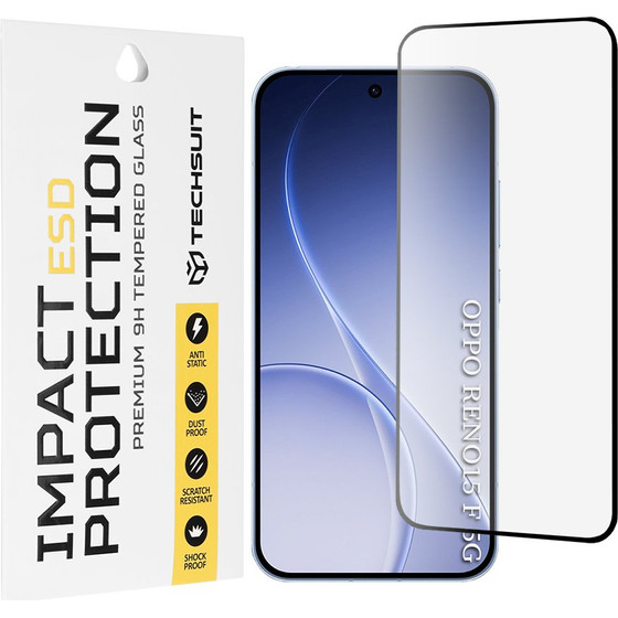 Techsuit - Esd Glass - Oppo Reno15 F / Reno15 Fs 5G - Black