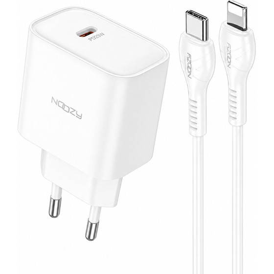 Noozy ��������� �������� C21 Core PD25W �� ������� USB-C �� Lightning 1m ������
